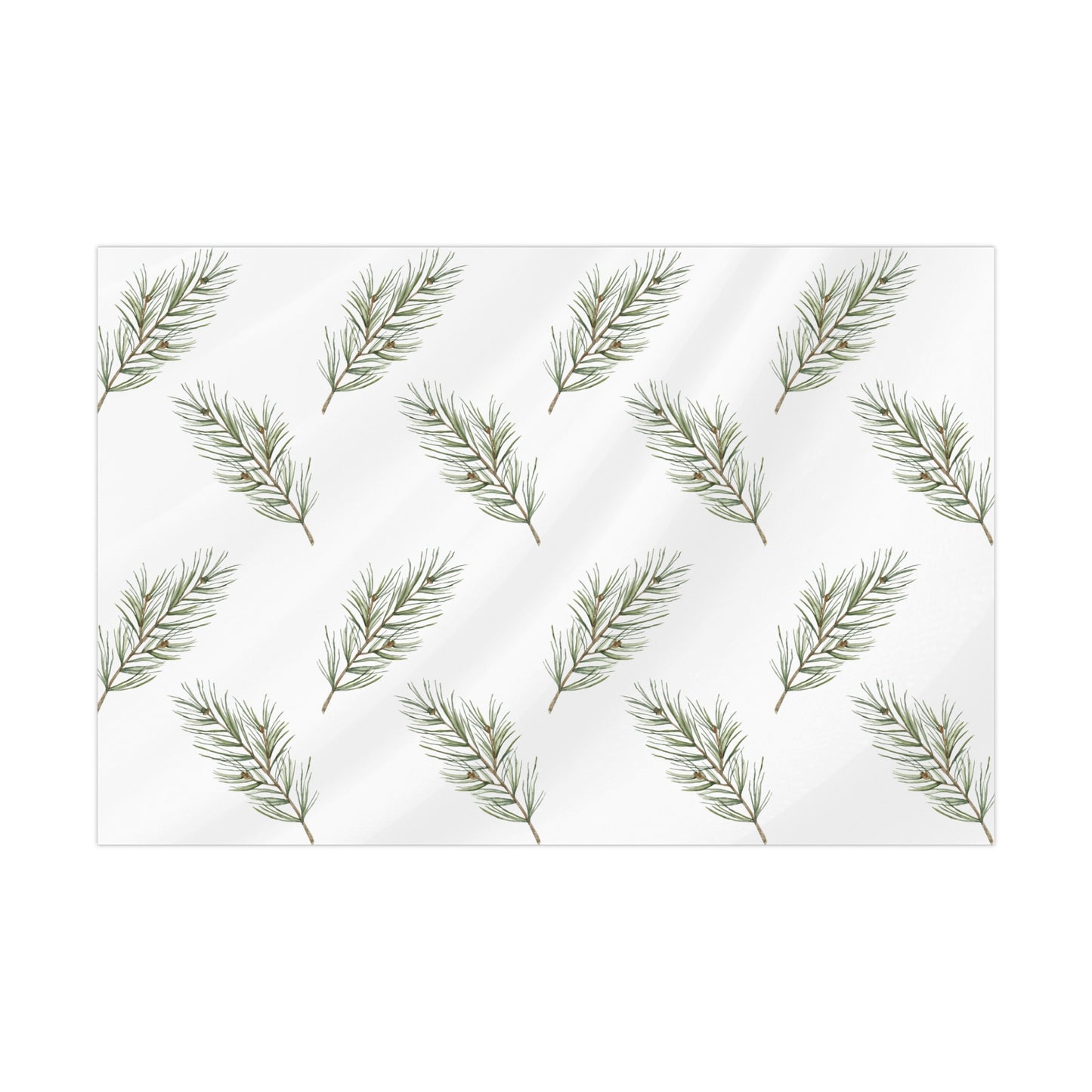 Wrapping Paper: Pine Forest Dreaming Gift Wrap Sheet (Christmas, Winter Birthday)