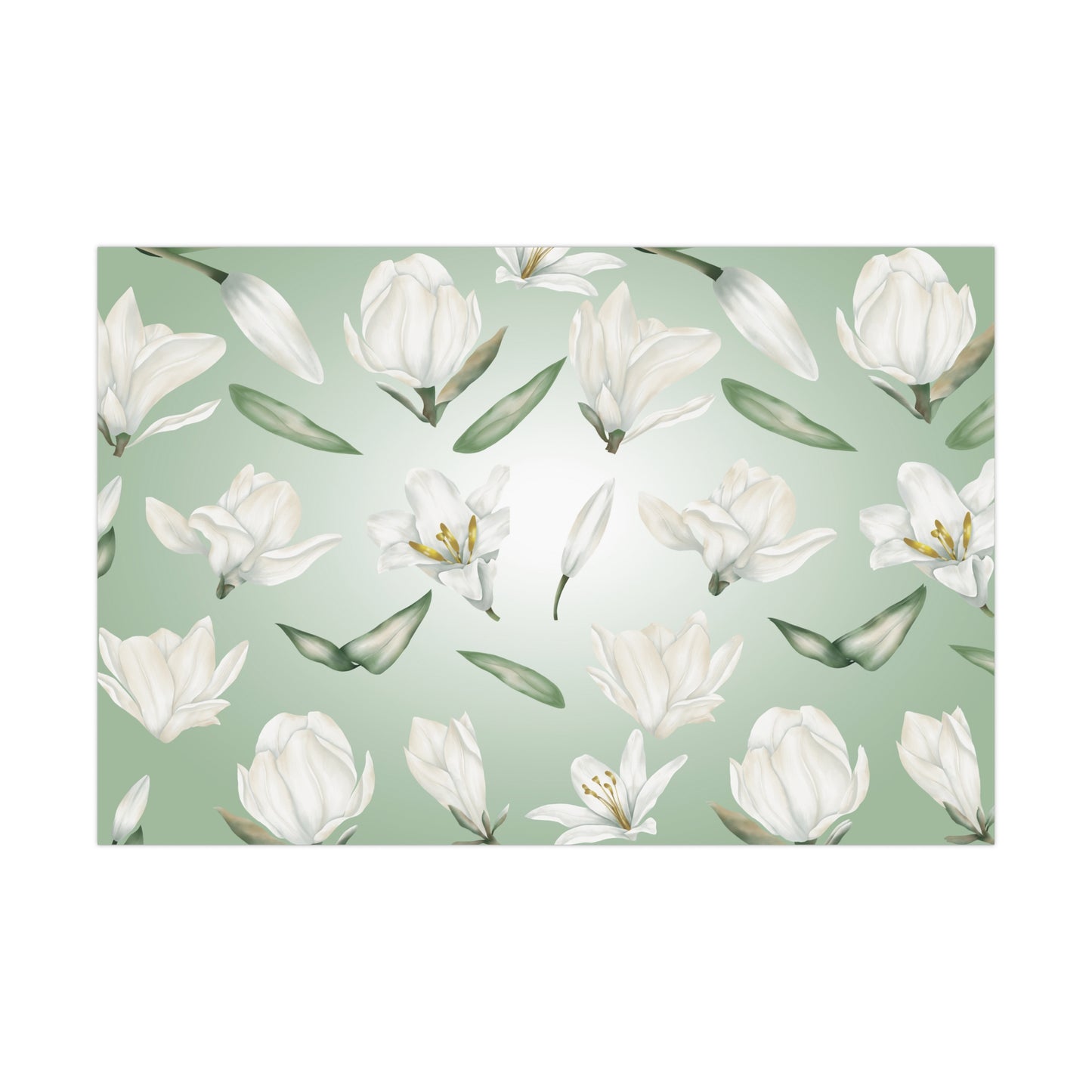 Wrapping Paper: Sunday Lilies Gift Wrap Sheet (Baptism, Baby Shower, Child's Birthday)